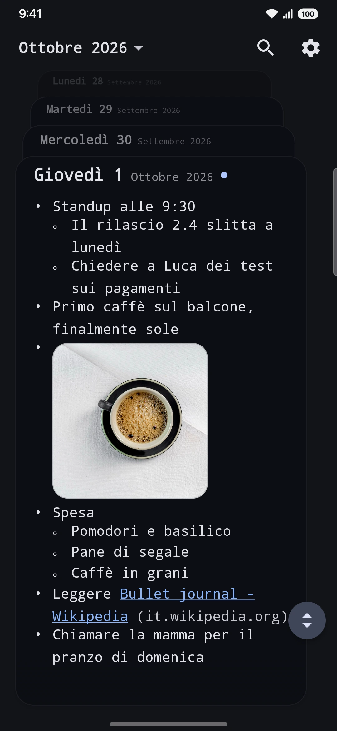 Anche al buio